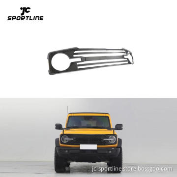 Carbon Fiber Car Front Grille for Ford Bronco Black Diamond 2-Door 2021-2023